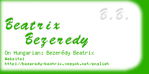 beatrix bezeredy business card