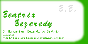 beatrix bezeredy business card